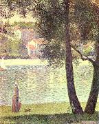 Georges Seurat Die Seine bei Courbevoie oil painting artist